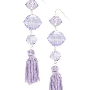 BRAND NEW Faux Gem Tassel Earrings